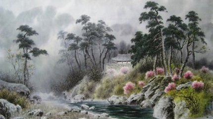 万山潭作