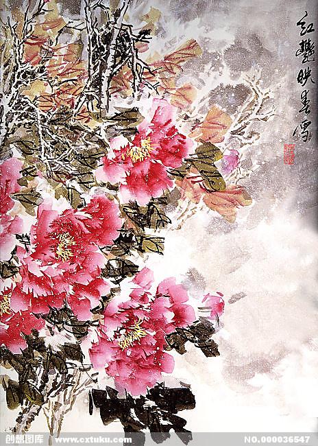 春雪映早梅