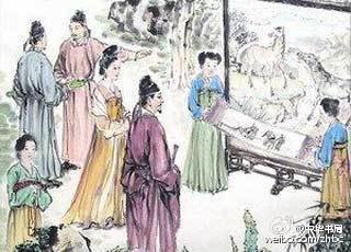 韦讽录事宅观曹将军画马图