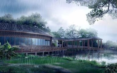 观朝雨