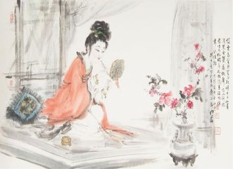 菩萨蛮·庭叶翻翻秋向晚