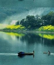 湖上晚归