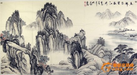 题章艇才画山水鱼龙