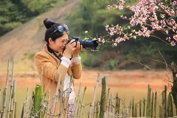 桃花坛下望龟峰