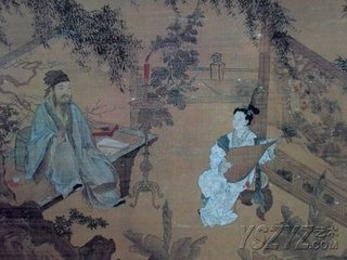 题陶谷赠词图