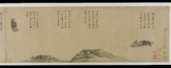渔父 临荆浩渔父图十六首