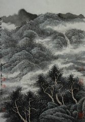 暮春林壑图