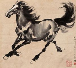 韩干画马