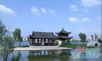 东湖晚眺