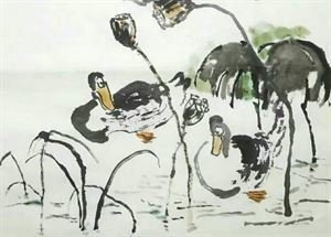 南乡子 秋日湖上，赏水芙蓉
