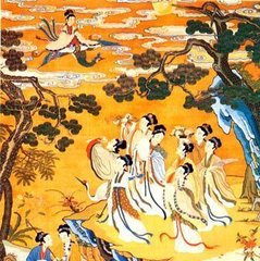 汉武帝于宫中宴西王母