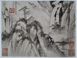 宿庐山绝顶山舍